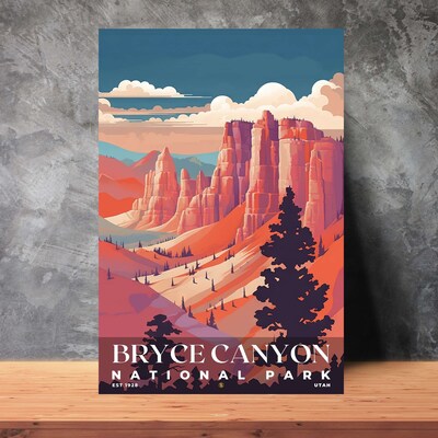 Bryce Canyon National Park Poster, Travel Art, Office Poster, Home Decor | S5 - image3